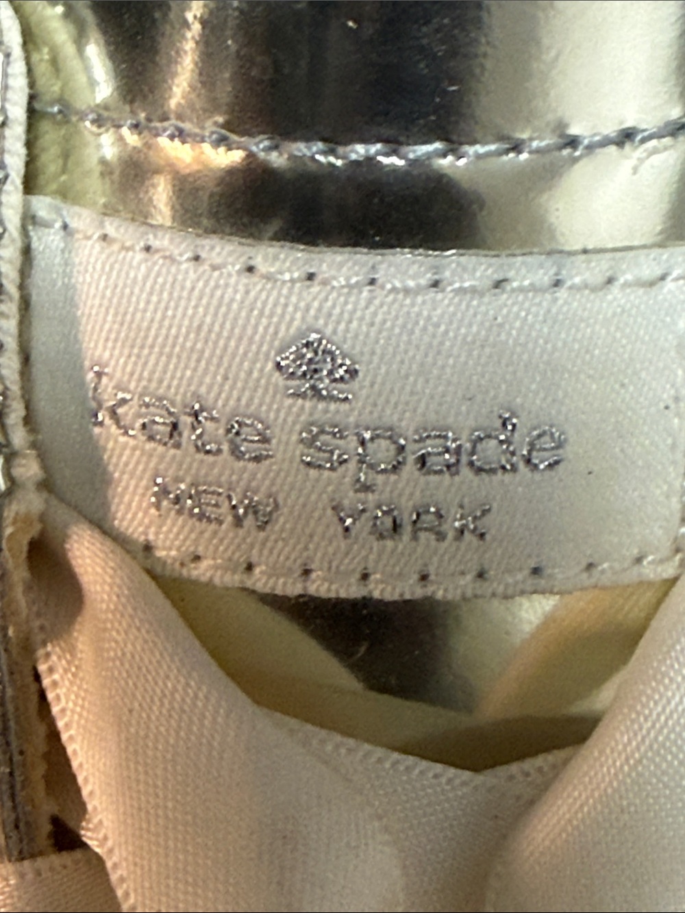 Keds x Kate Spade New York Ace Sneakers in Metallic Gold Ginish - Picture 10 of 11